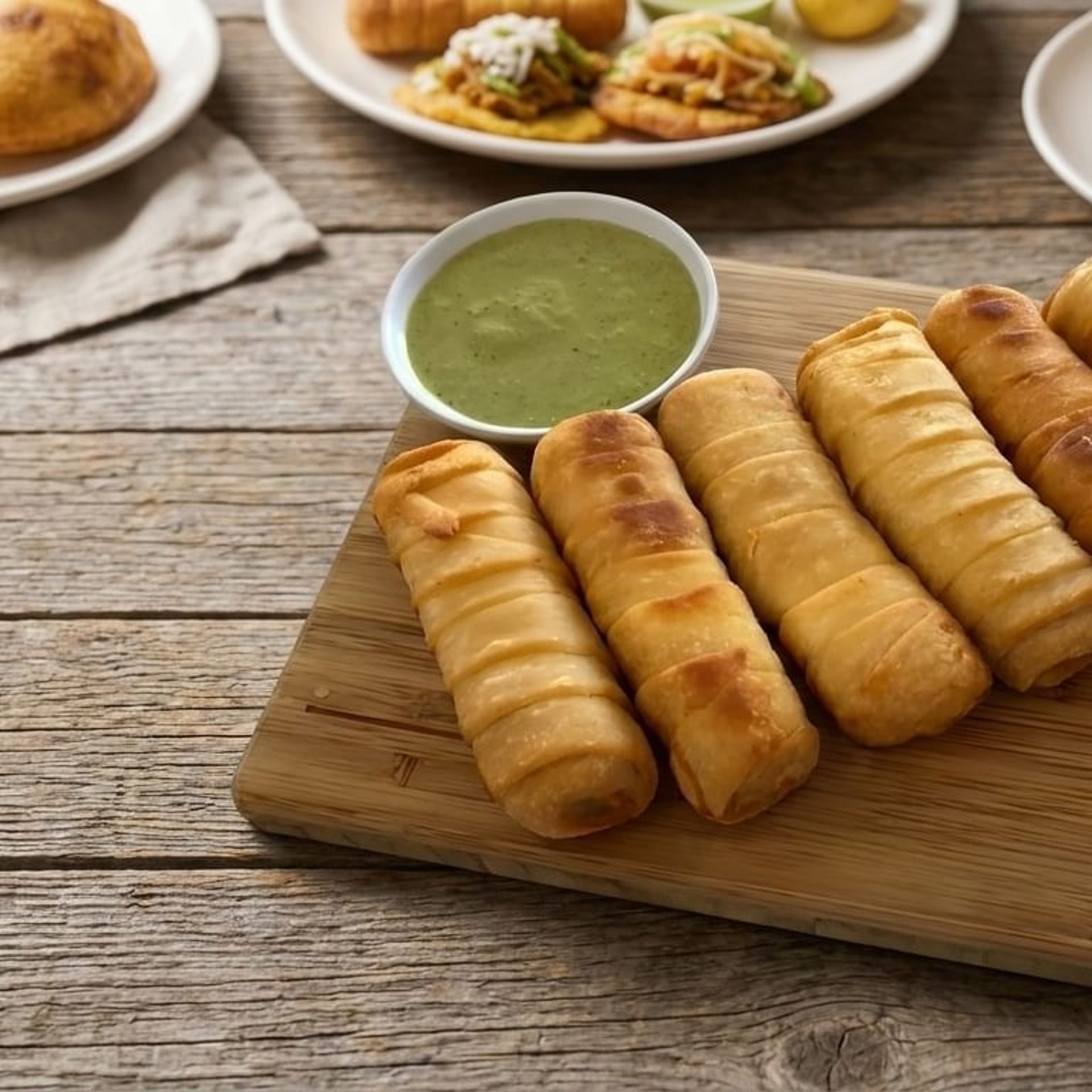 Arepas, Cachapas, and Tequeños