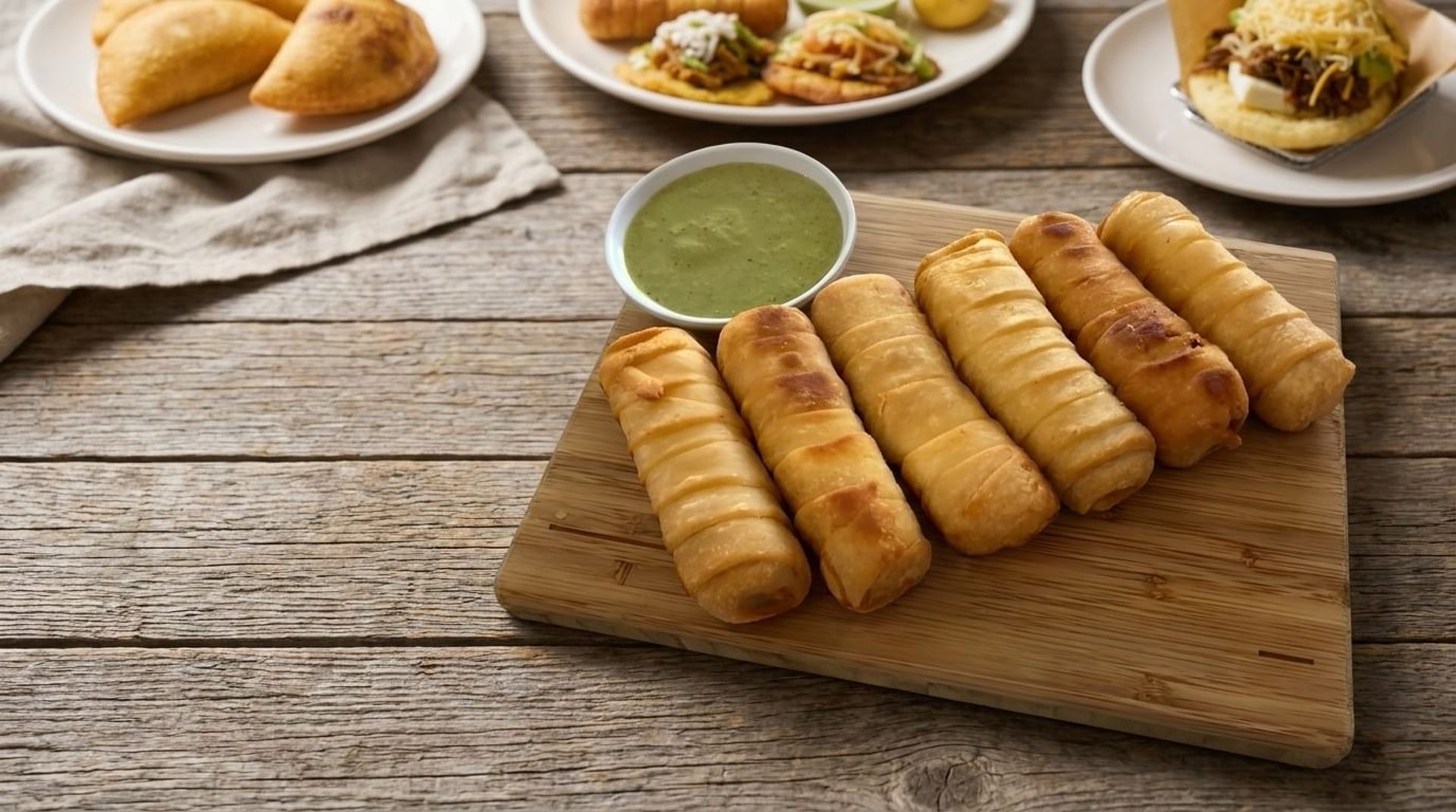 Arepas, Cachapas, and Tequeños